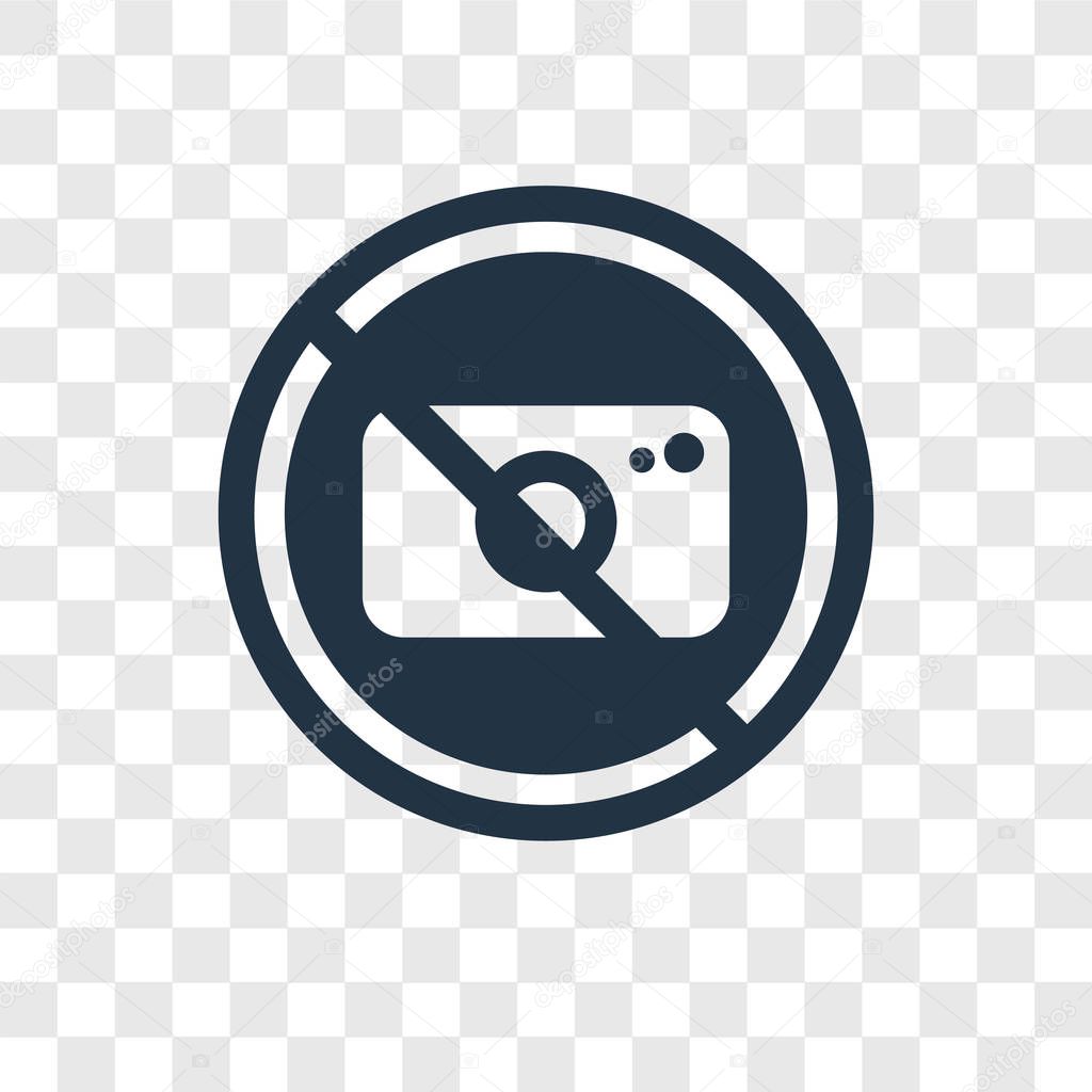 No photo icon in trendy design style. no photo icon isolated on transparent background. no photo vector icon simple and modern flat symbol for web site, mobile, logo, app, UI. no photo icon vector illustration, EPS10.