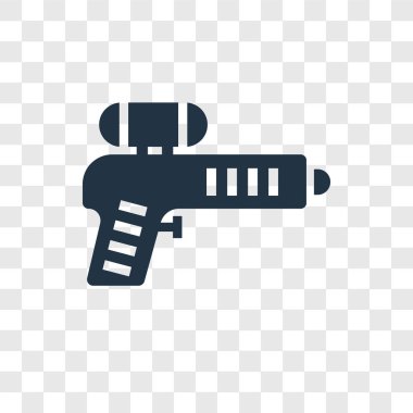 modaya uygun bir tasarım tarzı Paintball simgesi. paintball simgesi üzerinde şeffaf arka plan izole. Paintball vektör simgesi basit ve modern düz simgesi web sitesi, mobil, logo, app, UI. Paintball simge vektör çizim, Eps10.