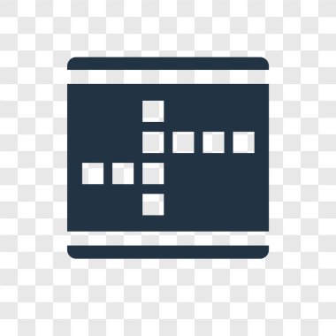 modaya uygun bir tasarım tarzı bulmaca simgesi. saydam arka plan üzerinde izole bulmaca simgesi. bulmaca vektör simgesi basit ve modern düz simgesi web sitesi, mobil, logo, app, UI. bulmaca simge vektör çizim, Eps10.