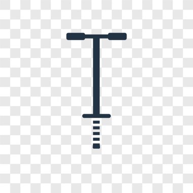 modaya uygun bir tasarım tarzı pogo stick simgesi. pogo stick simgesi üzerinde şeffaf arka plan izole. pogo stick vektör simgesi basit ve modern düz simgesi web sitesi, mobil, logo, app, UI. pogo stick simge vektör çizim, Eps10.