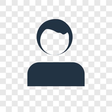 profili simgesinin modaya uygun bir tasarım tarzı. profili simgesinin üzerinde şeffaf arka plan izole. profil vektör simgesi basit ve modern düz simgesi web sitesi, mobil, logo, app, UI. profil simge vektör çizim, Eps10.