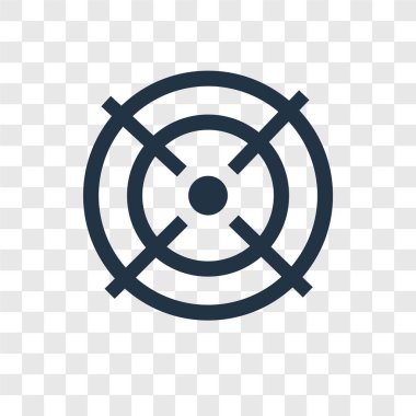 hedef simgesini modaya uygun bir tasarım tarzı. hedef simgesini şeffaf arka plan üzerinde izole. hedef vektör simgesi basit ve modern düz simgesi web sitesi, mobil, logo, app, UI. hedef simge vektör çizim, Eps10.