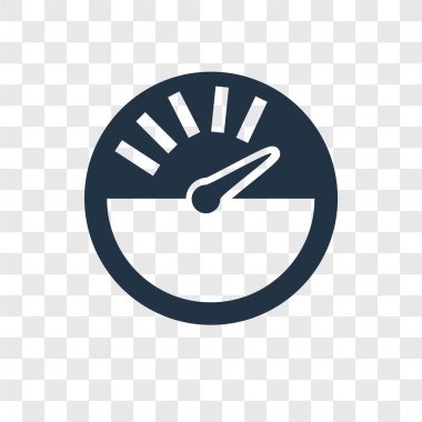 hız göstergesi simgesi modaya uygun bir tasarım tarzı. hız göstergesi simgesi üzerinde şeffaf arka plan izole. hız göstergesi vektör simgesi basit ve modern düz simgesi web sitesi, mobil, logo, app, UI. hız göstergesi simge vektör çizim, Eps10.