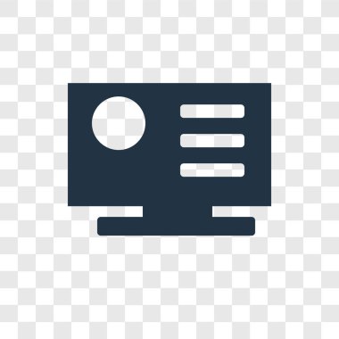 modaya uygun bir tasarım tarzı ekran simgesi. ekran simgesini şeffaf arka plan üzerinde izole. ekran vektör simgesi basit ve modern düz simgesi web sitesi, mobil, logo, app, UI. Ekran simge vektör çizim, Eps10.