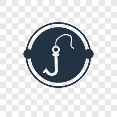 balıkçılık kanca simgesi modaya uygun bir tasarım tarzı. balıkçılık kanca simgesi üzerinde şeffaf arka plan izole. balıkçılık kanca vektör simgesi basit ve modern düz simgesi web sitesi, mobil, logo, app, UI. balıkçılık kanca simge vektör çizim, Eps10.