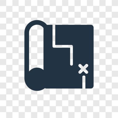 harita simgesi modaya uygun bir tasarım tarzı. harita simgesi üzerinde şeffaf arka plan izole. Harita vektör simgesi basit ve modern düz simgesi web sitesi, mobil, logo, app, UI. harita simge vektör çizim, Eps10.