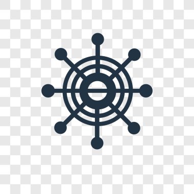 modaya uygun bir tasarım tarzı dümen simgesi. Dümen simgesi üzerinde şeffaf arka plan izole. Dümen vektör simgesi basit ve modern düz simgesi web sitesi, mobil, logo, app, UI. Dümen simge vektör çizim, Eps10.