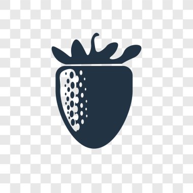 çilek simgesi modaya uygun bir tasarım tarzı. çilek simgesi üzerinde şeffaf arka plan izole. çilek vektör simgesi basit ve modern düz simgesi web sitesi, mobil, logo, app, UI. çilek simge vektör çizim, Eps10.