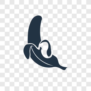 modaya uygun bir tasarım tarzı muz simgesi. muz simgesi üzerinde şeffaf arka plan izole. muz vektör simgesi basit ve modern düz simgesi web sitesi, mobil, logo, app, UI. muz simge vektör çizim, Eps10.