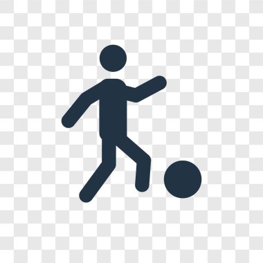 modaya uygun bir tasarım tarzı futbol simgesi. futbol simgesi üzerinde şeffaf arka plan izole. futbol vektör simgesi basit ve modern düz simgesi web sitesi, mobil, logo, app, UI. futbol simge vektör çizim, Eps10.