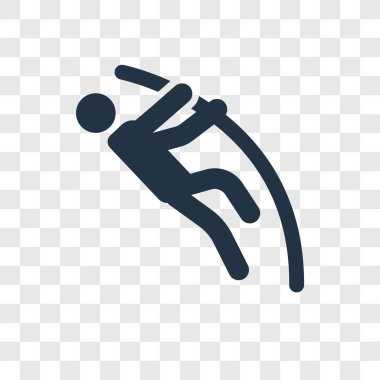 modaya uygun bir tasarım stili simgesini sırıkla yüksek atlama. sırıkla yüksek atlama simgesi üzerinde şeffaf arka plan izole. sırıkla yüksek atlama vektör simgesi basit ve modern düz simgesi web sitesi, mobil, logo, app, UI. sırıkla yüksek atlama simge vektör çizim, Eps10.