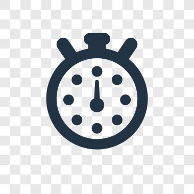 modaya uygun bir tasarım tarzı kronometre simgesi. kronometre simgesi üzerinde şeffaf arka plan izole. Chronometre vektör simgesi basit ve modern düz simgesi web sitesi, mobil, logo, app, UI. Chronometre simge vektör çizim, Eps10.