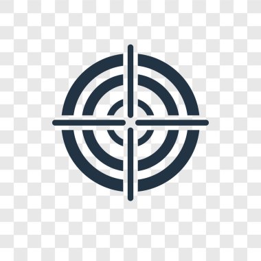 hedef simgesini modaya uygun bir tasarım tarzı. hedef simgesini şeffaf arka plan üzerinde izole. hedef vektör simgesi basit ve modern düz simgesi web sitesi, mobil, logo, app, UI. hedef simge vektör çizim, Eps10.