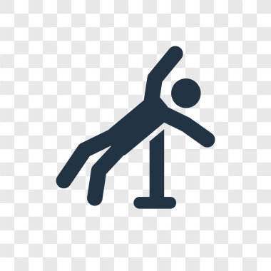 modaya uygun bir tasarım tarzı yüksek atlama simgesi. yüksek atlama simgesi üzerinde şeffaf arka plan izole. yüksek atlama vektör simgesi basit ve modern düz UI uygulaması, web sitesi, mobil, logo, sembol. yüksek atlama simge vektör çizim, Eps10.