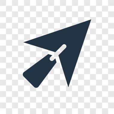 fare ok simgesi modaya uygun bir tasarım tarzı. ok simgesi üzerinde şeffaf arka plan izole fare. yukarı ok vektör simgesi basit ve modern düz simgesi web sitesi, mobil, logo, UI app, fare. fare ok simge vektör çizim, Eps10.