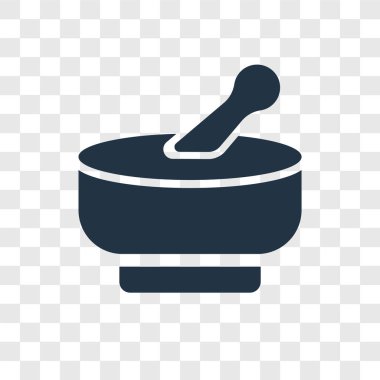 modaya uygun bir tasarım tarzı tıp harç simgesi. Tıp harç simgesi üzerinde şeffaf arka plan izole. Tıp harç vektör simgesi basit ve modern düz simgesi web sitesi, mobil, logo, app, UI. Tıp harç simge vektör çizim, Eps10.