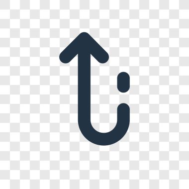 modaya uygun bir tasarım tarzı yukarı ok simgesi. yukarı ok simgesi üzerinde şeffaf arka plan izole. yukarı ok vektör simgesi basit ve modern düz sembolü için web sitesi, mobil, logo, app, UI. ok simge vektör çizim, Eps10.