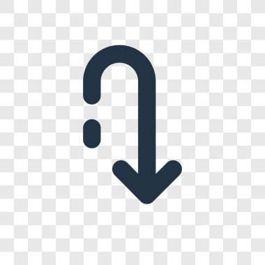 modaya uygun bir tasarım tarzı ok simgesi. saydam arka plan üzerinde izole ok simgesi. ok vektör simgesi basit ve modern düz sembolü için web sitesi, mobil, logo, app, UI. ok simge vektör çizim, Eps10.