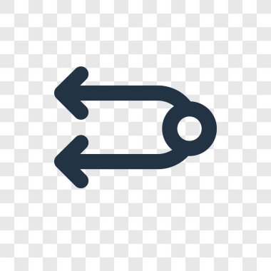 modaya uygun bir tasarım tarzı döngüsü simgesi. saydam arka plan üzerinde izole döngüsü simgesi. çevrim vektör simgesi basit ve modern düz simgesi web sitesi, mobil, logo, app, UI. döngüsü simge vektör çizim, Eps10.