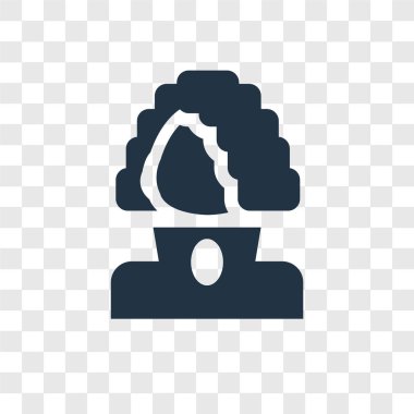 George washington simgesi modaya uygun bir tasarım tarzı. george washington simgesi üzerinde şeffaf arka plan izole. George washington vektör simgesi basit ve modern düz simgesi web sitesi, mobil, logo, app, Kullanıcı arabirimi.