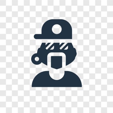 modaya uygun bir tasarım tarzı rapçi simgesi. saydam arka plan üzerinde izole rapçi simgesi. rapçi vektör simgesi basit ve modern düz simgesi web sitesi, mobil, logo, app, UI. rapçi simge vektör çizim, Eps10.
