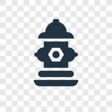 Yangın Hidrant simgesi modaya uygun bir tasarım tarzı. Yangın Hidrant simgesi üzerinde şeffaf arka plan izole. Yangın Hidrant vektör simgesi basit ve modern düz simgesi web sitesi, mobil, logo, app, UI. Yangın Hidrant simge vektör çizim, Eps10.