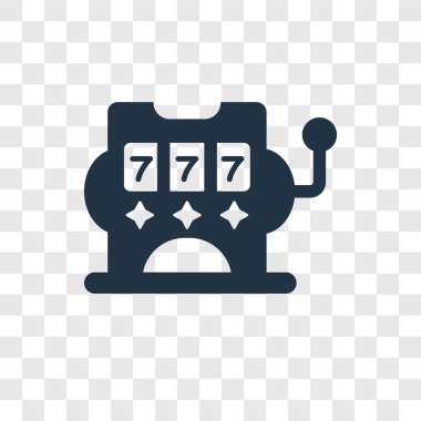 modaya uygun bir tasarım tarzı slot makinesidir simgesi. slot makinesi simgesini şeffaf arka plan üzerinde izole. slot makinesidir vektör simgesi basit ve modern düz simgesi web sitesi, mobil, logo, app, UI. slot makinesidir simge vektör çizim, Eps10.