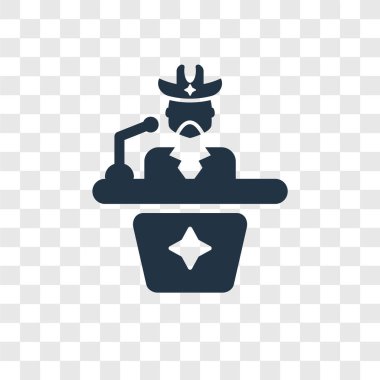 modaya uygun bir tasarım tarzı konferans simgesi. Konferans simgesi üzerinde şeffaf arka plan izole. Konferans vektör simgesi basit ve modern düz simgesi web sitesi, mobil, logo, app, UI. Konferans simge vektör çizim, Eps10.