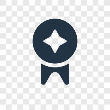 rozet simge modaya uygun bir tasarım tarzı. saydam arka plan üzerinde izole rozet simge. Rozet vektör simgesi basit ve modern düz simgesi web sitesi, mobil, logo, app, UI. rozet simge vektör çizim, Eps10.