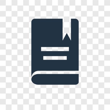 Kitap simgesini modaya uygun bir tasarım tarzı. Kitap simgesini şeffaf arka plan üzerinde izole. kitap vektör simgesi basit ve modern düz simgesi web sitesi, mobil, logo, app, UI. kitap simge vektör Illustration, Eps10.