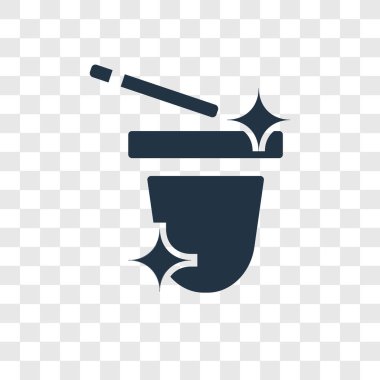 sihirbaz simgesi modaya uygun bir tasarım tarzı. sihirbaz simgesi üzerinde şeffaf arka plan izole. Sihirbaz vektör simgesi basit ve modern düz simgesi web sitesi, mobil, logo, app, UI. Sihirbaz simge vektör çizim, Eps10.