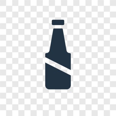 modaya uygun bir tasarım tarzı şişe simgesi. saydam arka plan üzerinde izole şişe simgesi. şişe vektör simgesi basit ve modern düz simgesi web sitesi, mobil, logo, app, UI. şişe simge vektör çizim, Eps10.