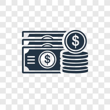 modaya uygun bir tasarım tarzı maaş simgesi. saydam arka plan üzerinde izole maaş simgesi. maaş vektör simgesi basit ve modern düz simgesi web sitesi, mobil, logo, app, UI. maaş simge vektör çizim, Eps10.