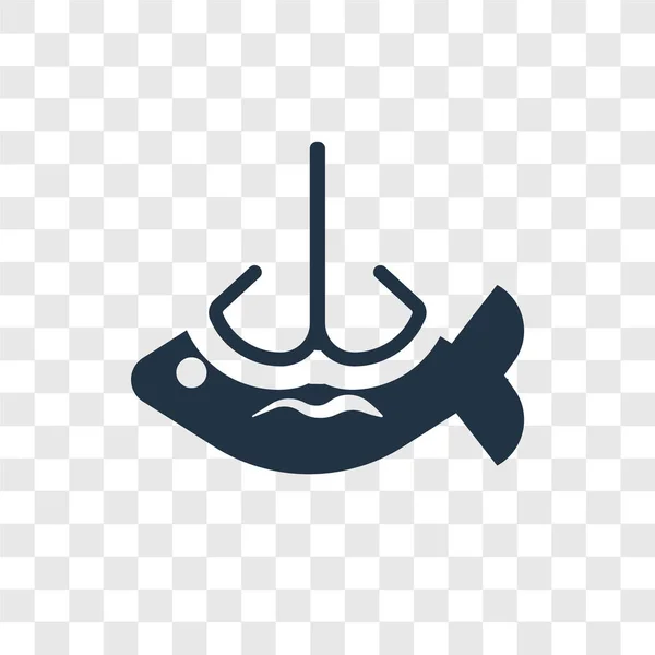 Икона Рыбалки Модном Стиле Дизайна Иконка Рыбалки Изолирована Прозрачном Фоне — стоковый вектор
