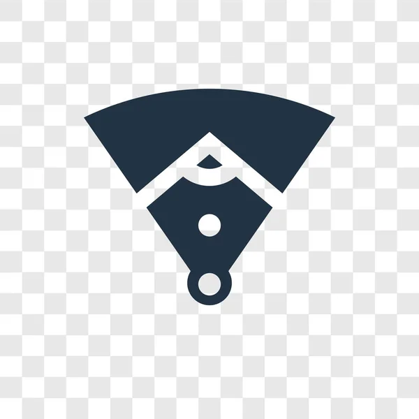 Baseballfeld Ikone Trendigen Design Stil Baseballfeld Symbol Isoliert Auf Transparentem — Stockvektor