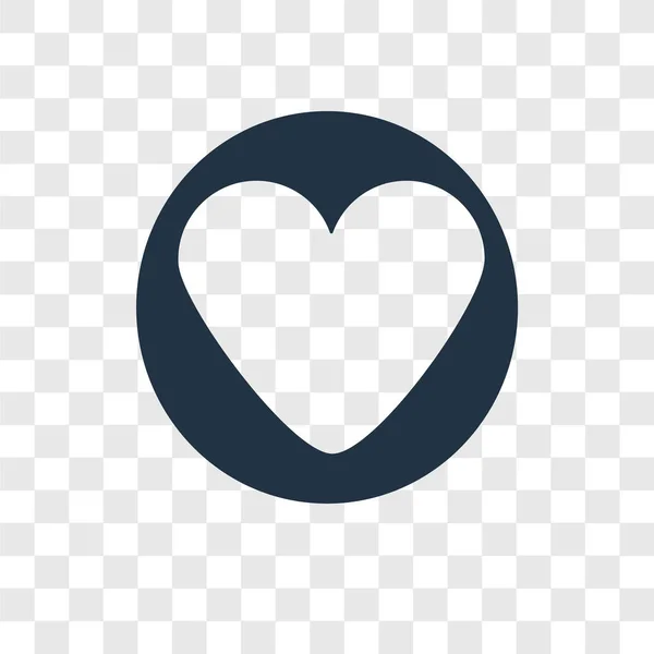 Икона Сердца Модном Стиле Дизайна Иконка Сердца Изолирована Прозрачном Фоне — стоковый вектор