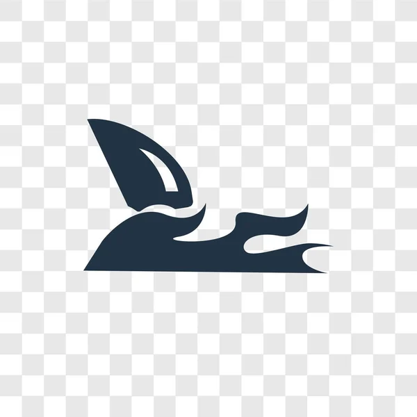 Icono Tiburón Estilo Diseño Moda Icono Tiburón Aislado Sobre Fondo — Archivo Imágenes Vectoriales