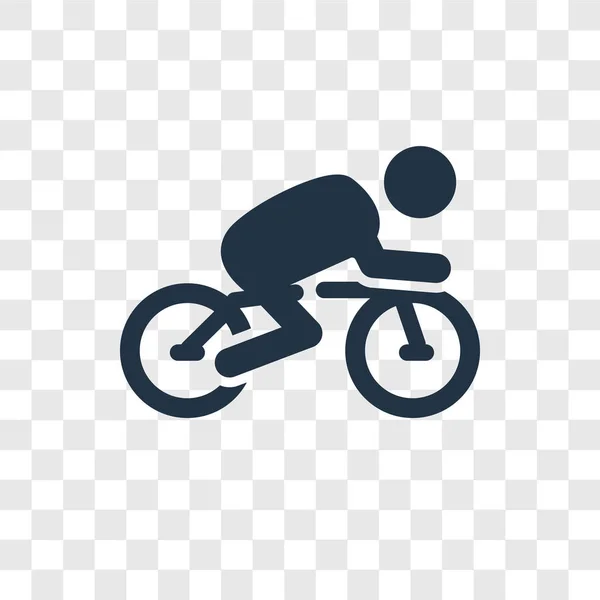 Икона Велосипеда Модном Стиле Дизайна Значок Велосипеда Изолирован Прозрачном Фоне — стоковый вектор