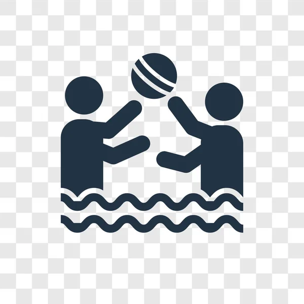 Icono Waterpolo Estilo Diseño Moda Icono Waterpolo Aislado Sobre Fondo — Vector de stock