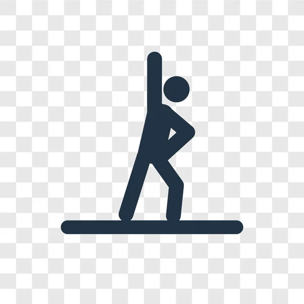 Icono Gimnasta Estilo Diseño Moda Icono Gimnasta Aislado Sobre Fondo — Vector de stock