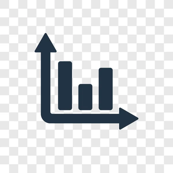 Three Bars Graph Icon Trendy Design Style Three Bars Graph — Stock Vector
