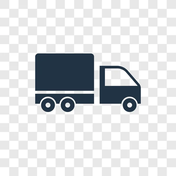 big cargo truck icon in trendy design style. big cargo truck icon isolated on transparent background. big cargo truck vector icon simple and modern flat symbol for web site, mobile, logo, app, UI. big cargo truck icon vector illustration, EPS10.