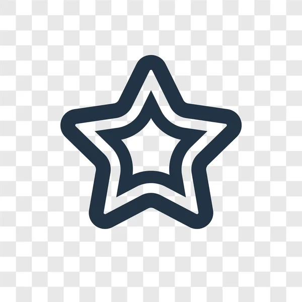 Пустая Звезда Значок Модном Стиле Дизайна Пустая Звезда Значок Изолирован — стоковый вектор