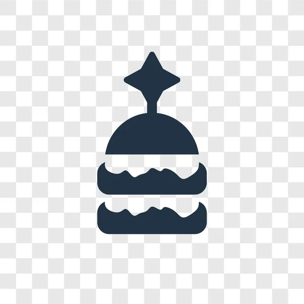 Burger Icon Trendy Design Style Иконка Бургера Изолирована Прозрачном Фоне — стоковый вектор