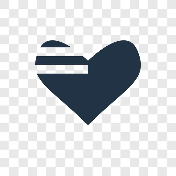 Икона Сердца Модном Стиле Дизайна Иконка Сердца Изолирована Прозрачном Фоне — стоковый вектор