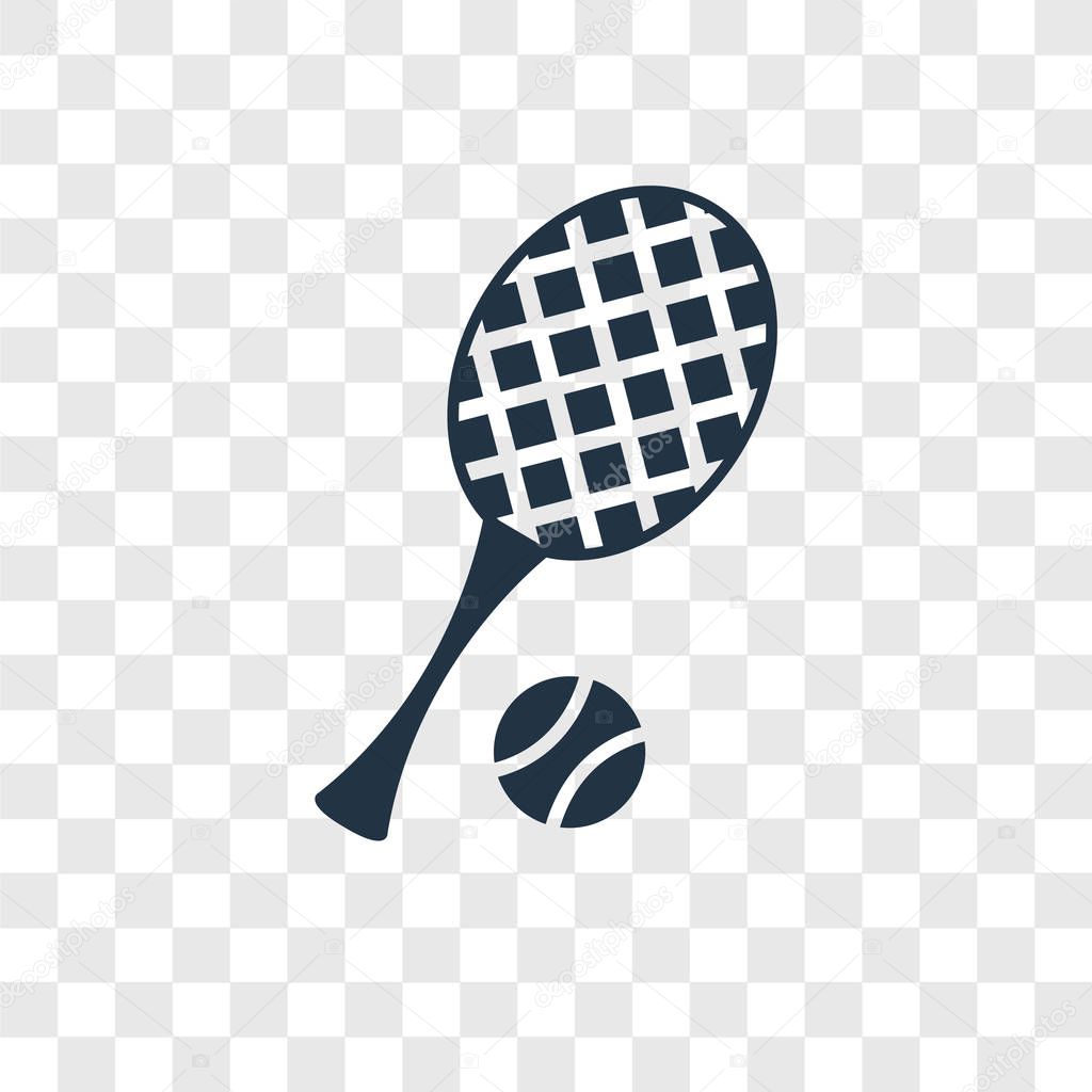 Tennis icon in trendy design style. tennis icon isolated on transparent background. tennis vector icon simple and modern flat symbol for web site, mobile, logo, app, UI. tennis icon vector illustration, EPS10.