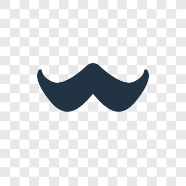 modaya uygun bir tasarım tarzı bıyık simgesi. saydam arka plan üzerinde izole bıyık simgesi. bıyık vektör simgesi basit ve modern düz simgesi web sitesi, mobil, logo, app, UI. bıyık simge vektör çizim, Eps10.