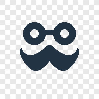 modaya uygun bir tasarım tarzı bıyık simgesi. saydam arka plan üzerinde izole bıyık simgesi. bıyık vektör simgesi basit ve modern düz simgesi web sitesi, mobil, logo, app, UI. bıyık simge vektör çizim, Eps10.