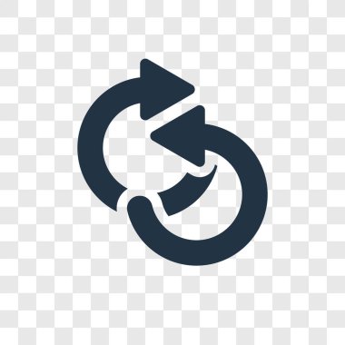 modaya uygun bir tasarım stili simgesini yineleyin. saydam arka plan üzerinde izole simgesi yineleyin. vektör simgesi basit ve modern düz sembolü tekrar web sitesi, mobil, logo, app, için Kullanıcı arabirimi. simge vektör çizim, Eps10 tekrar.