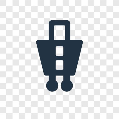 modaya uygun bir tasarım tarzı alışveriş sepeti simgesini. Alışveriş Sepeti simgesini şeffaf arka plan üzerinde izole. alışveriş sepeti vektör simgesi basit ve modern düz simgesi web sitesi, mobil, logo, app, UI. alışveriş sepeti simge vektör çizim, Eps10.